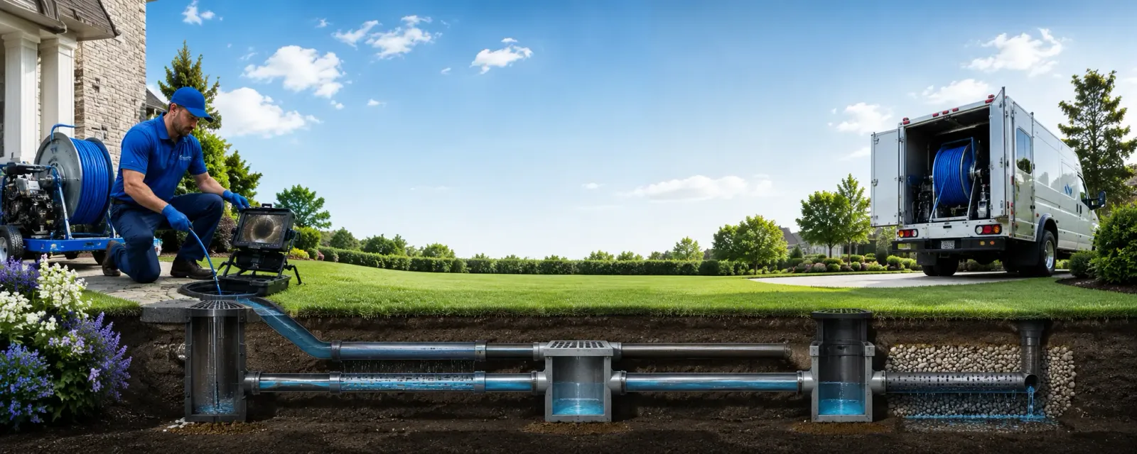 Outdoor drain cleaning information for Saint Regis Falls, NY